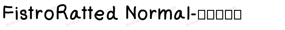 FistroRatted Normal字体转换